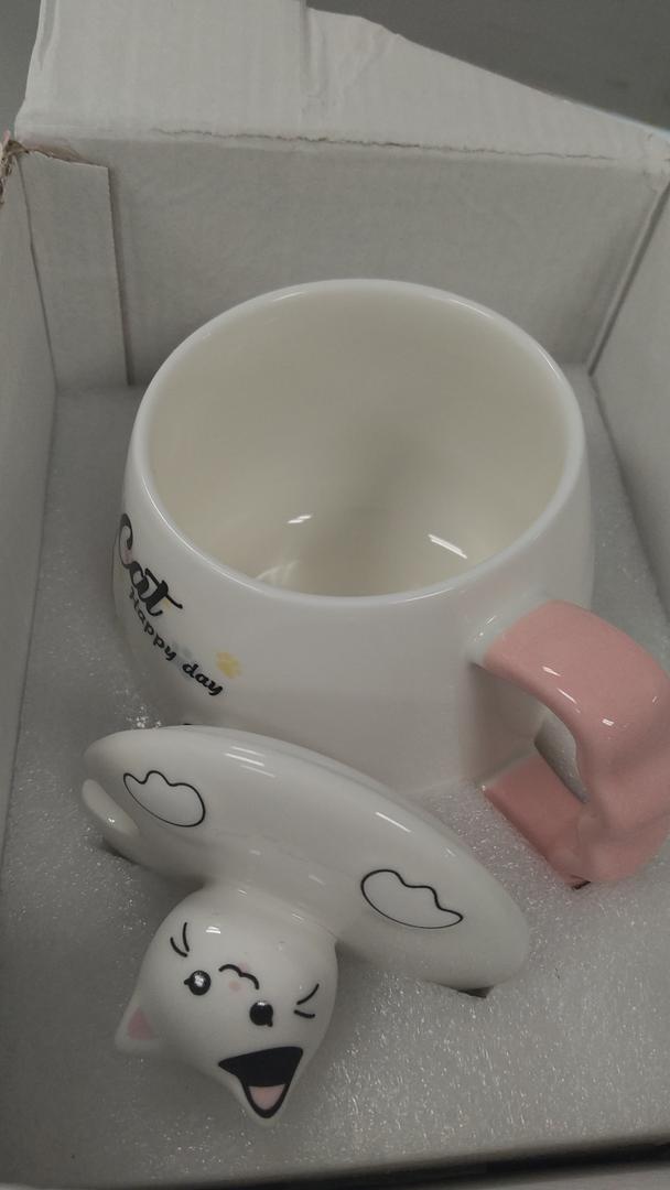 Bgbg Coffee Mug Warmer & Cute Cat Mug Set, Beverage Cup Warmer for Desk Home Office with Three Temperature Up to 140℉/ 60℃, Coffee Warmer for Cocoa Milk Tea Water Candle, 8 Hours Auto Shut Off