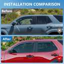 Xipoo Side Window Visor Deflector Compatible with 2025 2026 Toyota 4Runner PC Window Visors Trim Cover Replacement for 2025 2026 4Runner Accessories