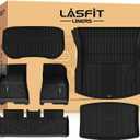 LASFIT Premium Extra Thick Floor Mats for Tesla Model 3 Highland 2024 2025 2026 Custom Fit TPE All Weather Model 3 Interior Accessories Cargo Liner Front Rear Trunk Mat Full Set Car Mats 6 PCS