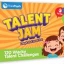 ThinkPsych Talent Jam - Hilarious Talent Show & Charades Game - Fun Family Games for Kids and Adults - Family Game Night for Teens, 6 inches by 4 inches