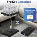 Car Seat Tray Table, Car Desk Passenger Seat Table 18.9-28.7in