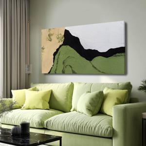 GAIDUOMAI Abstract Wall Art Modern Artwork Geometric Color Blocks Picture Decor for Wall Textured Painting for Dining Room Office 24"x 48" Home Decorations
