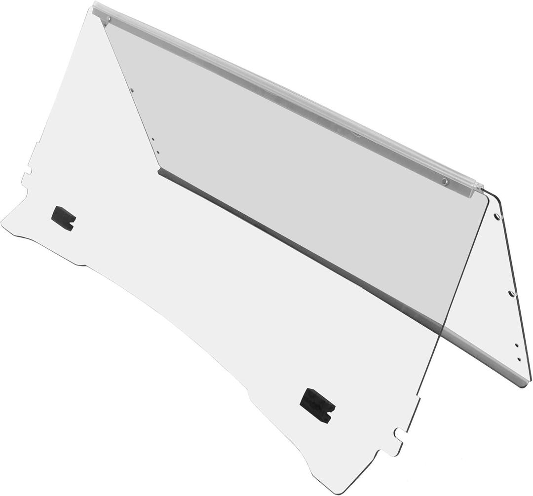 HECASA Clear Golf Cart Windshield Compatible with 1994-2014 EZGO TXT & Medalist Models Folding Down Windshield