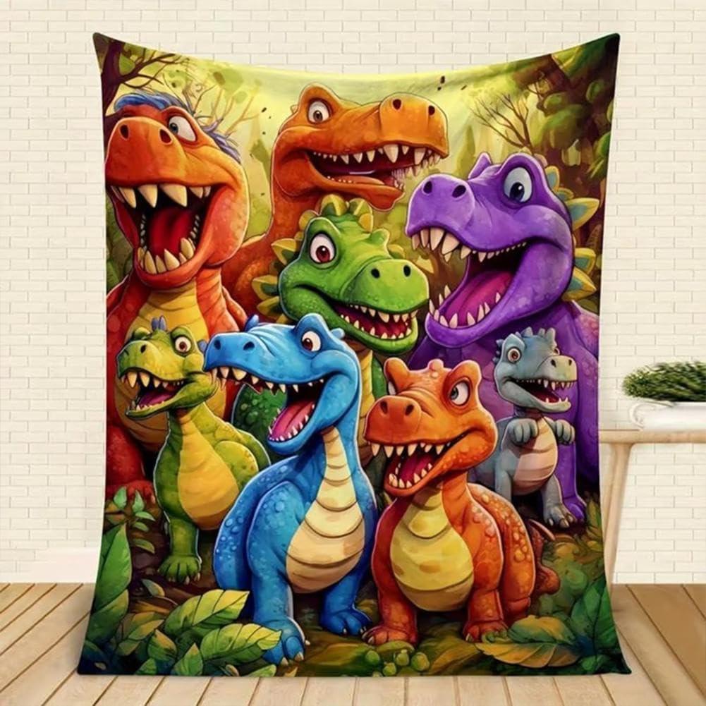 3D Dinosaur Blanket Gifts Toys for Boys Girls, 50"x40" HD Digital Print Flannel Dinosaur Blanket, Soft Warm Fleece Blankets and Throw, Birthday