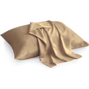 Toddler Pillowcase 100% Soft Egyptian Cotton 500 Thread Count with Zipper Closure Travel Pillow Cover Set of 2 PC mini Pillow case 12x16 Inch, Taupe