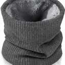 Winter Neck Warmer for Men & Women, Fleece Neck Gaiter Face Scarf, Hunting essentials Nose Warmer, Outdoor Gear Mask (Grey)