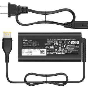65W Charger Compatible with Resmed AirSense 11 Power Supply, 24V/2.71A AC Adapter Compatible with AirSense 11 AutoSet Elite CPAP Machine, AirMini Auto CPAP Machines 390010 R390-7230 Power Cord