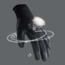 ANDANDA Safety Work Gloves, Seamless Knit Gardening Gloves with PU Coated, Ideal Work Glove for Men, Warehouse, Garden, Black (Large)