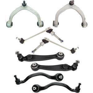 TRQ Front Suspension Kit Control Arm with Ball Joint Sway Bar Stabilizer Link Compatible with 2014-2018 BMW X5 2015-2019 X6