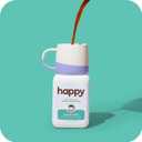happy coffee light roast ground coffee, 12 oz., notes of cashew & elation, recyclable container, grown & harvested in Colombia, Brazil & Guatemala (EXP 06/03/26)