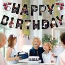 3 x Drum Party Decorations Drum Music Birthday Party Decor Supplies Includes Happy Banner Hanging Swirls Cute Drum Honeycomb Centerpiece