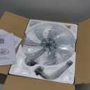 LEDIARY Ceiling Fans with Lights and Remote, 20'' Low Profile Ceiling Fan with Light, 3000-6000K Dimmable Fandelier LED Fan Light, 6 Wind Speeds, Black Modern Flush Mount Ceiling Fan for Bedroom