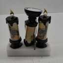 DRomance Halloween Flameless Flickering Candle Lights with Remote Timer, Battery Operated LED Candle Lamp Spooky Skull Crow Spider Decals and Lights Indoor Decor(3 Pack, 2.8" D x 7.8" H)