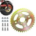 40 Tooth Mini Bike Sprocket for 40/41/420 Chain, Rear Sprocket 37mm Bore with 6 Hole Fit for Coleman CT100U CC100X Baja Doodle Bug DB30 Monster Mega Moto MMB105 Mini Bike Parts