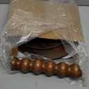 Round Side Table, Small Drink Table for Small Spaces, Modern Accent Nightstand with Solid Wood Leg for Living Room, Bedroom, Corners, and Office (Rustic Brown)