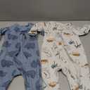 Simple Joys by Carter's Baby Boys' 2-Pack 2-Way Zip Cotton Footed Sleep and Play, Size 6-9 Months