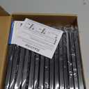 Ravinte 32 Pack Stainless Steel Kitchen Cabinet Handles Matte Black Square Bar Cabinet Pulls Kitchen Drawer Handles Sleek Dresser Drawer Pulls with 7-1/2 inch Hole Centers Flat Black Cabinet Hardware