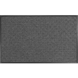 Apache Mills Gatekeeper 4' x 6' Charcoal Entrance Mat  Heavy-Duty Indoor/Outdoor Floor Mat, Slip-Resistant, Crush-Resistant, Moisture-Absorbing Tufted Olefin Carpet with Rubber Backing - Made in USA