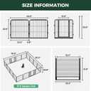 FXW Instant Dog Playpen with RV Step Grid for RV Camping, 24" H, 16 Panels