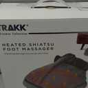 Snailax 2-in-1 Shiatsu Foot and Back Massager with Heat - Kneading Foot Warmer, Electric Feet Massage, Massagers for Back,Leg,Gifts for Women,Men (Black)