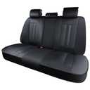 Huidasource Rear Car Seat Covers, Durable Waterproof Faux Leather, Universal Fit for Most Cars, SUVs & Trucks, Easy Installation, Preserve Cup Holders, Ideal for Family Use, Black