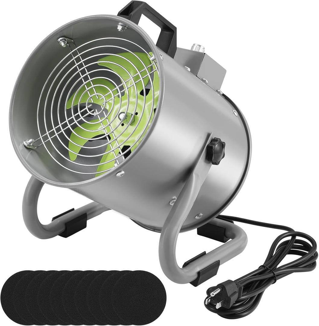 Portable Range Hood,Kitchen Air Cleaner Strong Wind Desktop Range Hoods Low Noise, Hood Fan for Cooking and Indoor Bbq,Hot Pot,And Rv (Green)