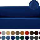 Joccun Stretch Couch Cover Slipcovers, 1-Piece Sofa Covers for 3 Cushion Couch Spandex Jacquard Washable Furniture Protector Cover for Living Room,Kids,Pets(Sofa,Classic Blue) (Large78"-94")