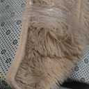 Fluffy Rug Shaggy Area Rug, Beige 4x6 Area Rugs for Bedroom, Small Bedside Rug, Soft Fluffy Shaggy Entryway Throw Rugs for Living Room Bedroom Kids Room Home Decor