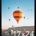 17x24 Picture Frame Black for Poster Photo Picture, Horizontal and Vertical Formats for Wall Hanging, 17 x 24 Wall Gallery Poster Photo Frame for 17 by 24 Photos Posters, Black
