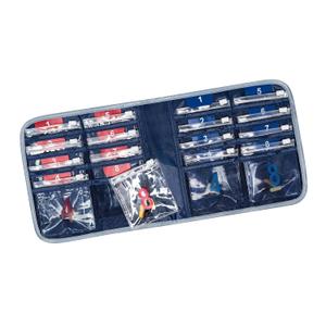 Lewis N. Clark Travel Pill Organizer, for Vitamins, Medication, Prescriptions, Or Medicine Storage, 16 Slot Pouch, Navy