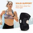 CHIYAN Hinged Knee Brace with Side Stabilizers for Men Women, Metal Hinge Knee Support for Meniscus Tear Arthritis Pain Relief, ACL, PCL, MCL (Small(1 Pack), Black)