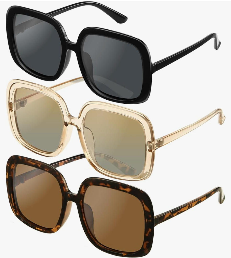 miyya Oversized Polarized Sunglasses Women, Trendy Retro Sun Glasses for Women 2024, Oversized Shades