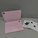 for iPad Air 11 inch Case with Keyboard (M3/M2, 2025/2024), iPad Pro 11 (4th/3rd/2nd/1st Gen) & Air 5/4th,Magic-Style Magnetic  Floating Cantilever Stand - Multi-Touch Trackpad (Pink)