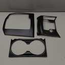 AOKIO Interior Center Console Gear Shift Panel Cover Trim for Mazda CX5 CX5 Accessories 2017 2018 2019 2020 2021 2022 2023 2024 2025 (Stainless Black)