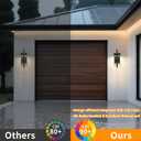 tewei LED Outdoor Wall Sconce Dusk to Dawn Outdoor Lighting, Modern Exterior Lighting Fixtures, Black LED Front Porch Lights Outside Wall Mount Lights for House, Hallway, Warm White 3000K, 2 Pack