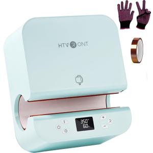 HTVRONT Auto Tumbler Heat Press Machine - Mug Heat Press Heat Up Fast & Even, Professional Tumbler Press High-Security for 2.95-3.18inch Sublimation Tumblers, Cups, Glasses and Mugs (Blue)