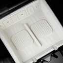 Wireless Charger Mat for Hyundai Santa Fe 2024 2025 2026, Anti-Slip Silicone Car Center Console Protector Pad for Hyundai Santa Fe Accessories (White)