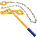 47.25" Chain Link Fence Strainer, Heavy Duty Barbed Wire Tensioner,Chain Strainer Wire Tensioner Labor-Saving Lever Design Capacity 2200lbs for Farm