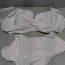 Aqua Eve Women Plus Size Underwire Bikini Two Piece Swimsuit High Waisted Tummy Control Bathing Suit White 20W