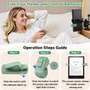 Page Turner Ring for Kindle,Remote Control for iPhone iPad Android Tablets E-Readers,Clicker Page Turner for Kindle Accessories for Camera Video Record&Shutter Selfie (Green)