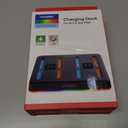 2 x NexiGo Enhanced Controller Charger Dock Compatible with Nintendo Switch 2, Charging Station for Joy-Pads with Multiple RGB Light Modes, Sound Alerts, LED Indicators, Built-in Kickstand