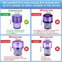 4 Pack Vacuum Filter Replacements for Dyson V10 SV12 Cordless Vacuum Cyclone Animal Absolute Total Clean Cordless Vacuum Cleaner Filter, Dyson Replacement Filters,Replace # DY-969082-01