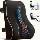Soft Dense Memory Foam Lumbar Support Pillow for Office Chair Adapted to Back Curve Enhance Support,Comfort and Relief for Lower Back Pain - Lumbar Pillow Back Support for Office Chair, Car,Recliner