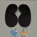 3D Sleep Mask for Men Women 2 Pack, Blackout Eye Mask for Sleeping Eye Mask for Side Sleeper, Memory Foam Adjustable&Washable, Airplane Travel Essentials Couples Yoga Meditation Office Black & Black