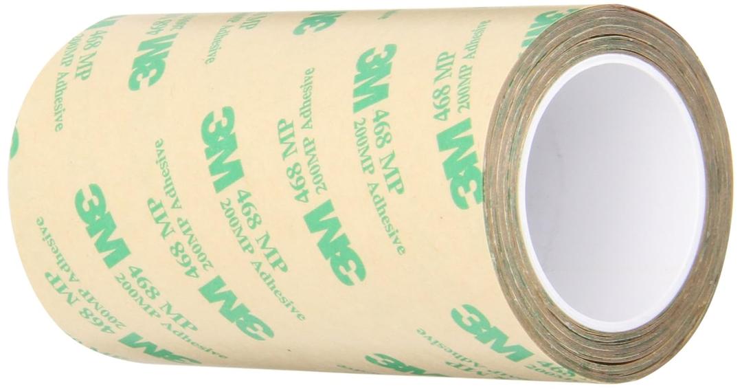 3M 468MP Adhesive Transfer Tape, 4" width x 5yd length (1 Roll)