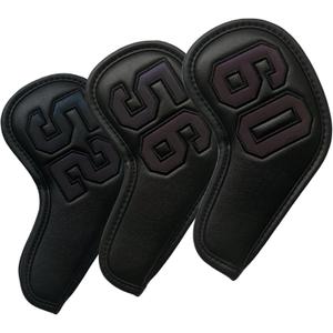 1Pc Magnetic Golf Iron Wedge Head Cover Or Set Golf 52 56 60 Wedge Covers - Synthetic Leather Golf Club Covers Wedge with Large Number (3pcs (52 56 60))