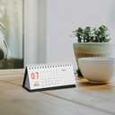 2026 Mini Calendar: Small Desktop Calendar 2025. 07-2026. 12, 18 Monthly Standing Flip Planner for Home School Office Organization Supplies, Black