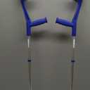 PEPE Mobility Forearm Crutches for Adults (x2 Units) Open Cuff, Adjustable Height, Aluminium, Lightweight Elbow Crutches, Made in Europe