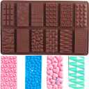 Chocolate Bar Molds Deep Silicone Pistachio Milk Chocolate Stuffed Bar