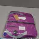 FUAMEY Dog Coat Zipper on Back, Fleece Lined Dogs Jacket for Winter with Harness Built-in, Insulated Clothes Large Doggy Cold Weather Outfits with Pop Bag Pockets, Staffordshire (Violet, L)